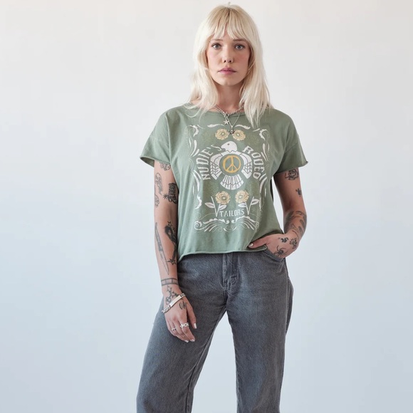 MIDNIGHT RIDER NUDIE PEACE DOVE CUT OFF (M) - Picture 4 of 6